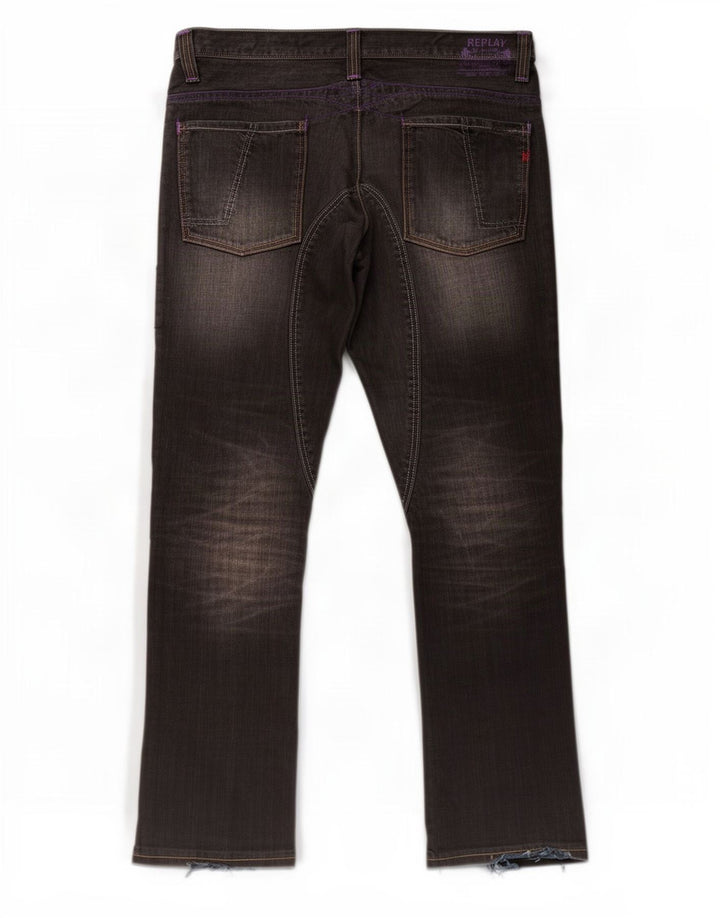 Jeans dritti da uomo Replay W38 L34 neri