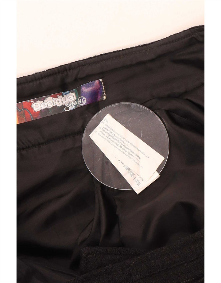 Desigual Gonna mini avvolgente grafica da donna EU 40 Media W32 Viscosa nera