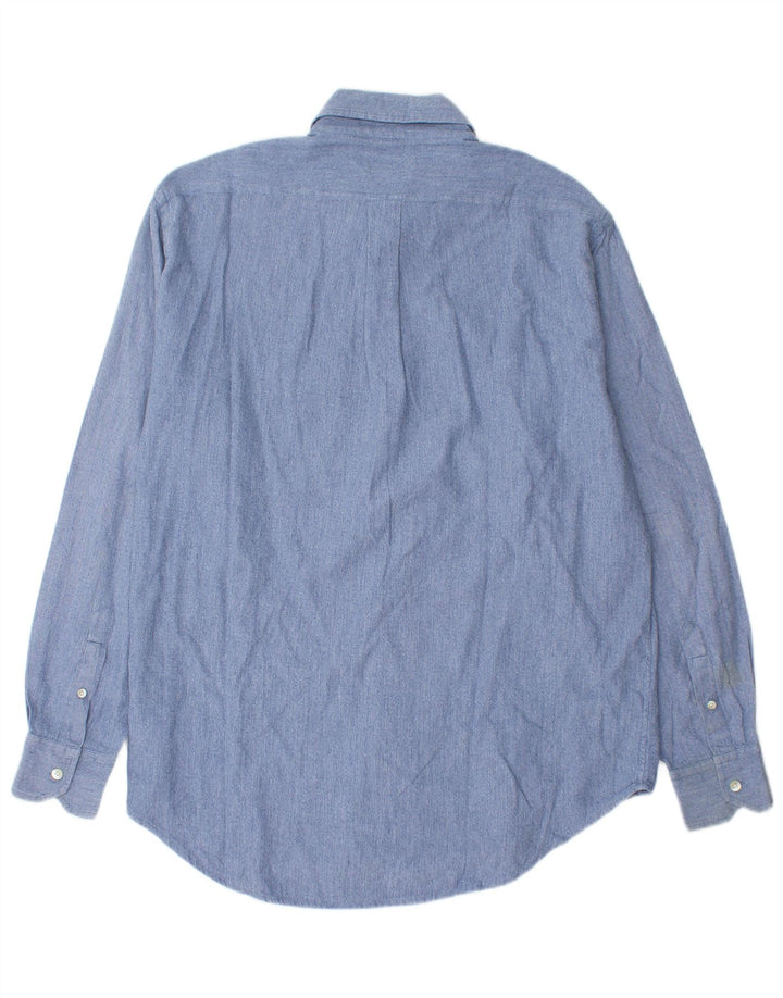 Camicia Boggi Uomo XL Cotone Blu