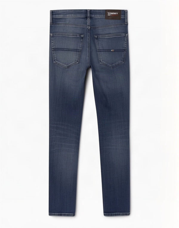 Jeans slim da uomo Tommy Hilfiger W32 L32 cotone blu