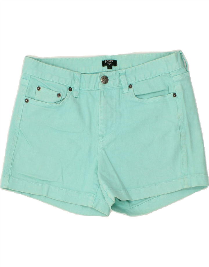 J. CREW Womens Denim Shorts US 6 Medium W30 Turquoise Cotton Vintage J. Crew and Second-Hand J. Crew from Messina Hembry 