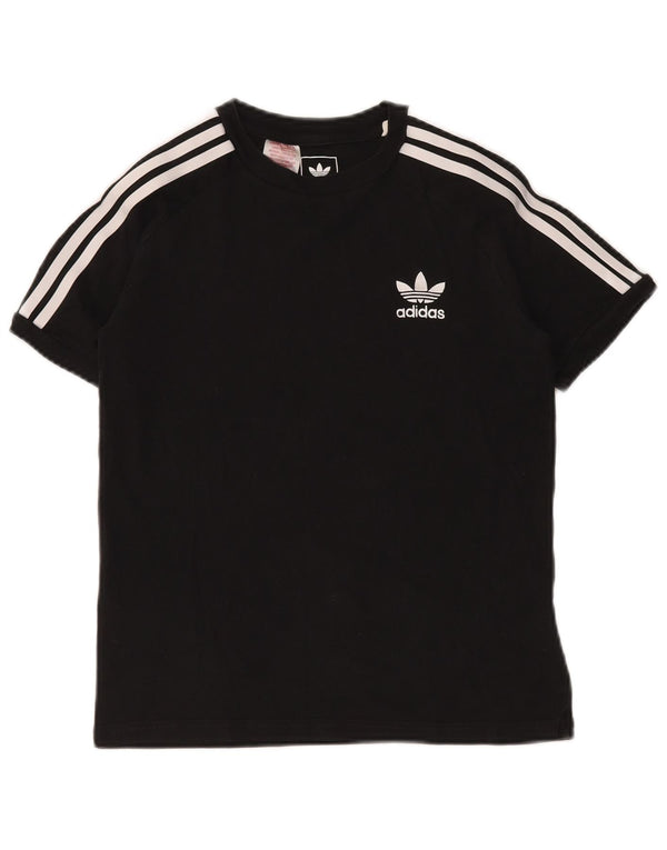 T-shirt ADIDAS per ragazzi 11-12 anni in cotone nero