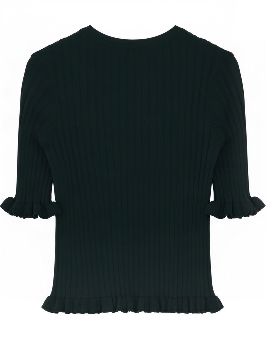Top corto in camicetta corta da donna Zara UK 8 piccolo in viscosa verde