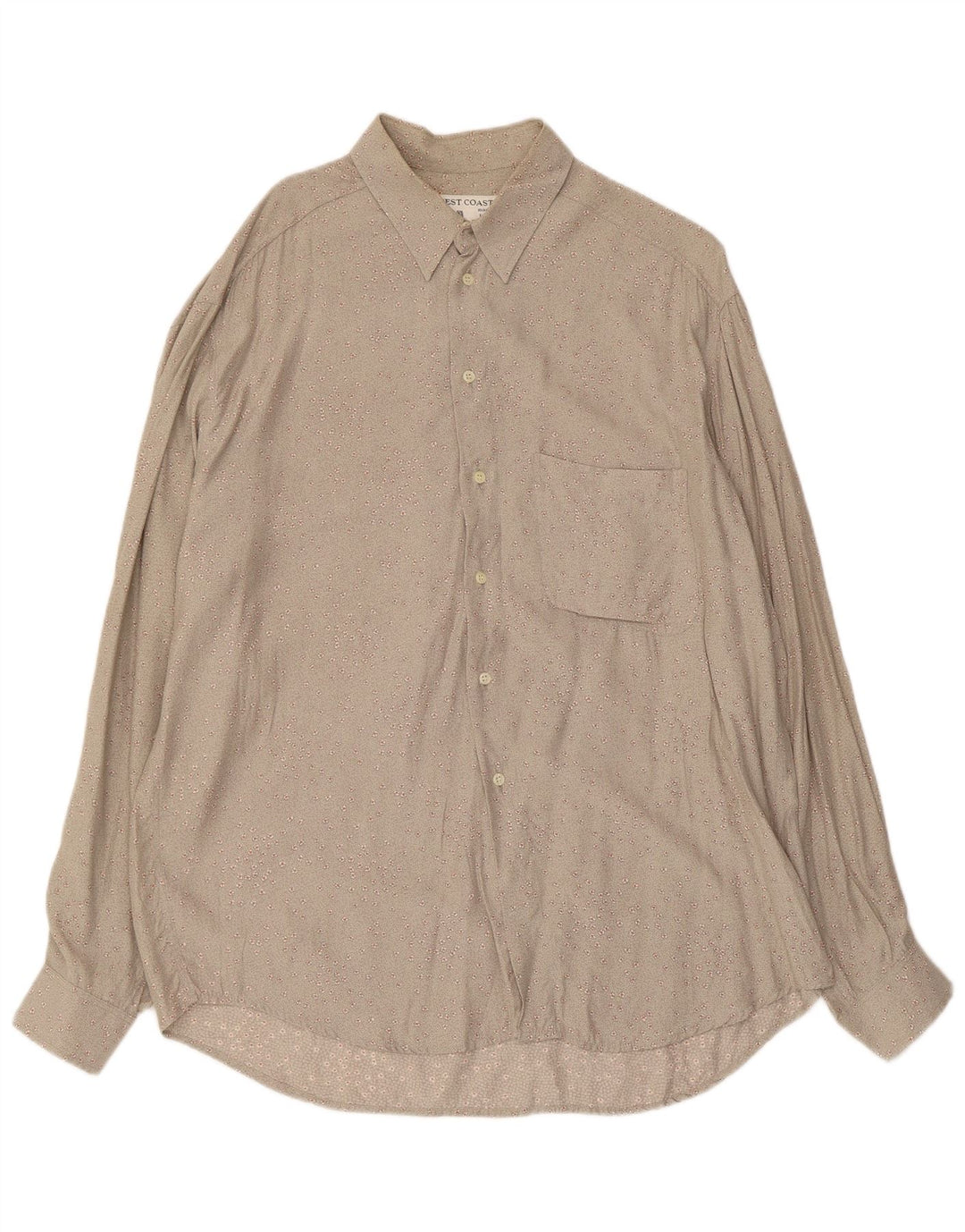 Camicia da uomo WEST COAST grande grigio floreale