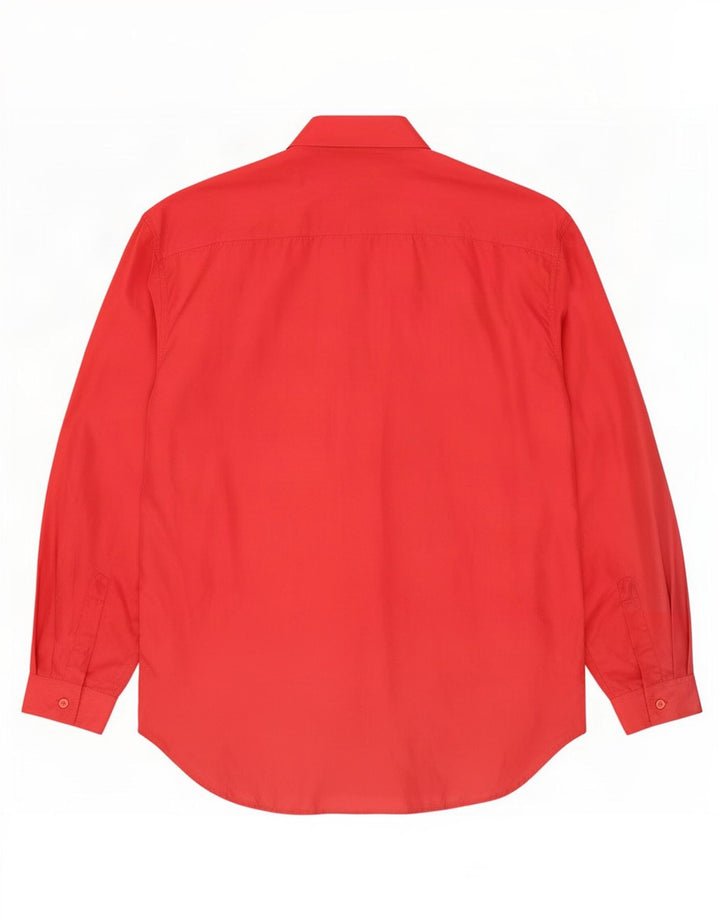 Camicia da uomo James Dillon piccola in seta rossa