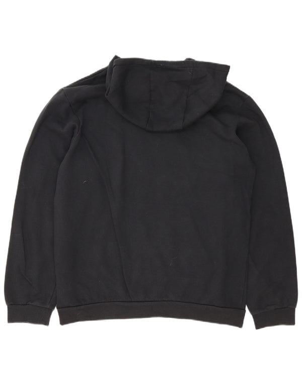 Felpa con cappuccio da uomo Adidas Medium in cotone nero