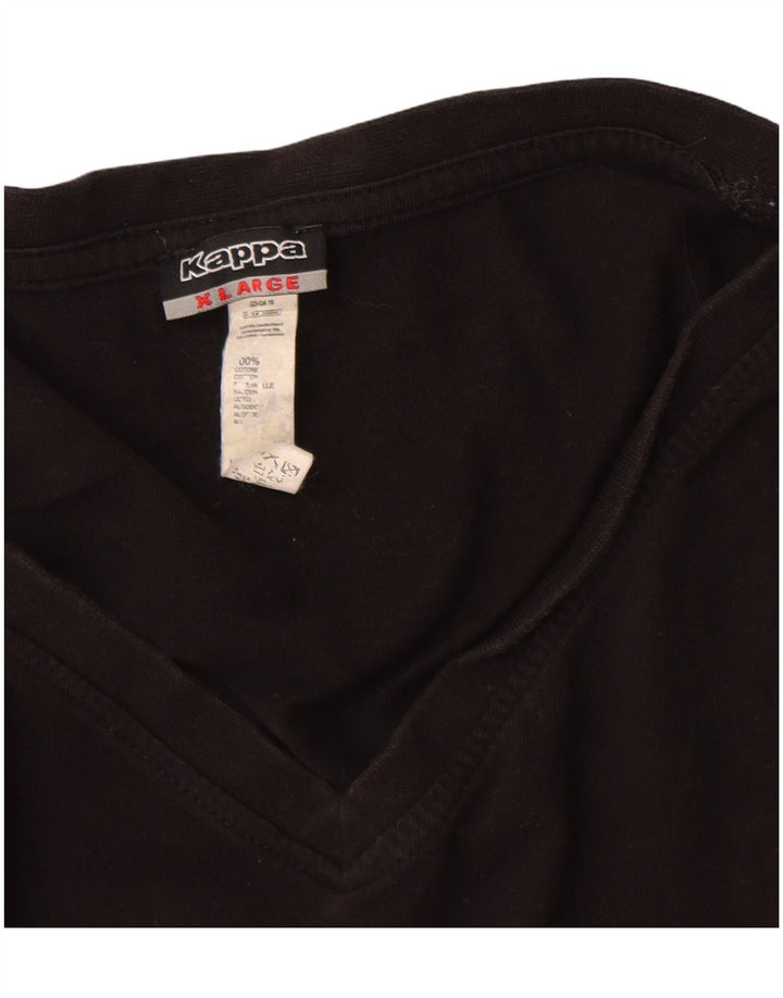 T-shirt uomo Kappa Top XL in cotone nero