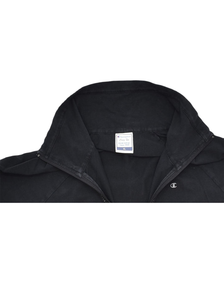 CHAMPION Womens Tracksuit Top Jacket XL Black | Vintage | Thrift | Second-Hand | Used Clothing | Messina Hembry 