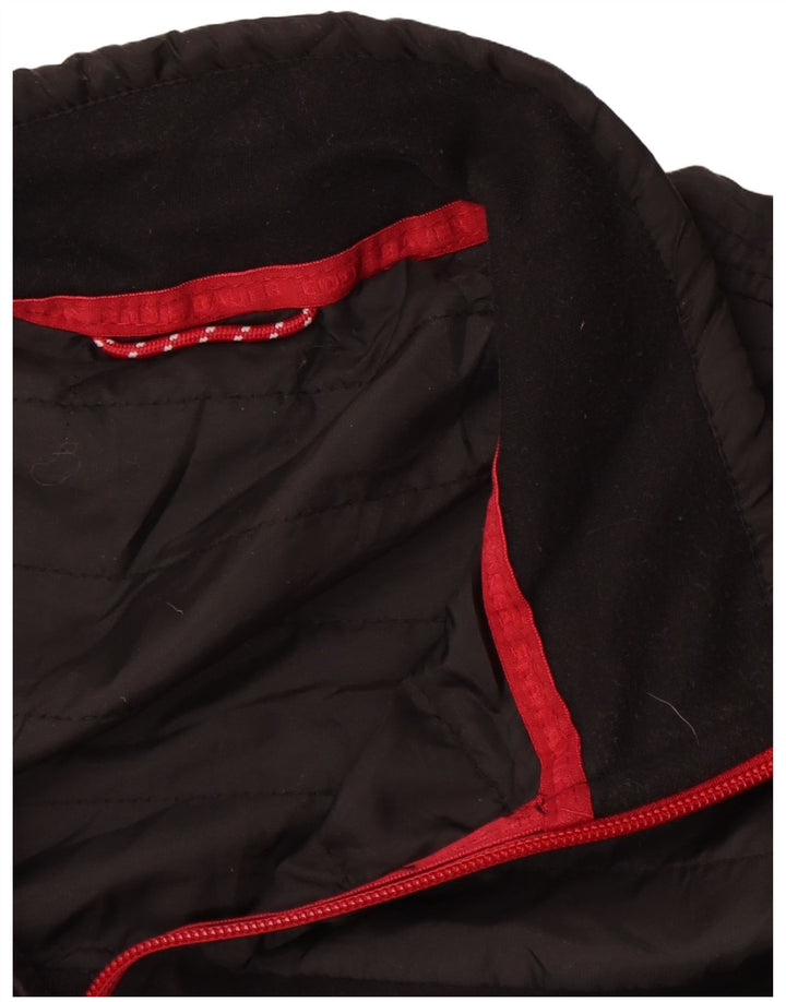 Maglione in pile da uomo con zip e collo Eddie Bauer, grande, in poliestere nero