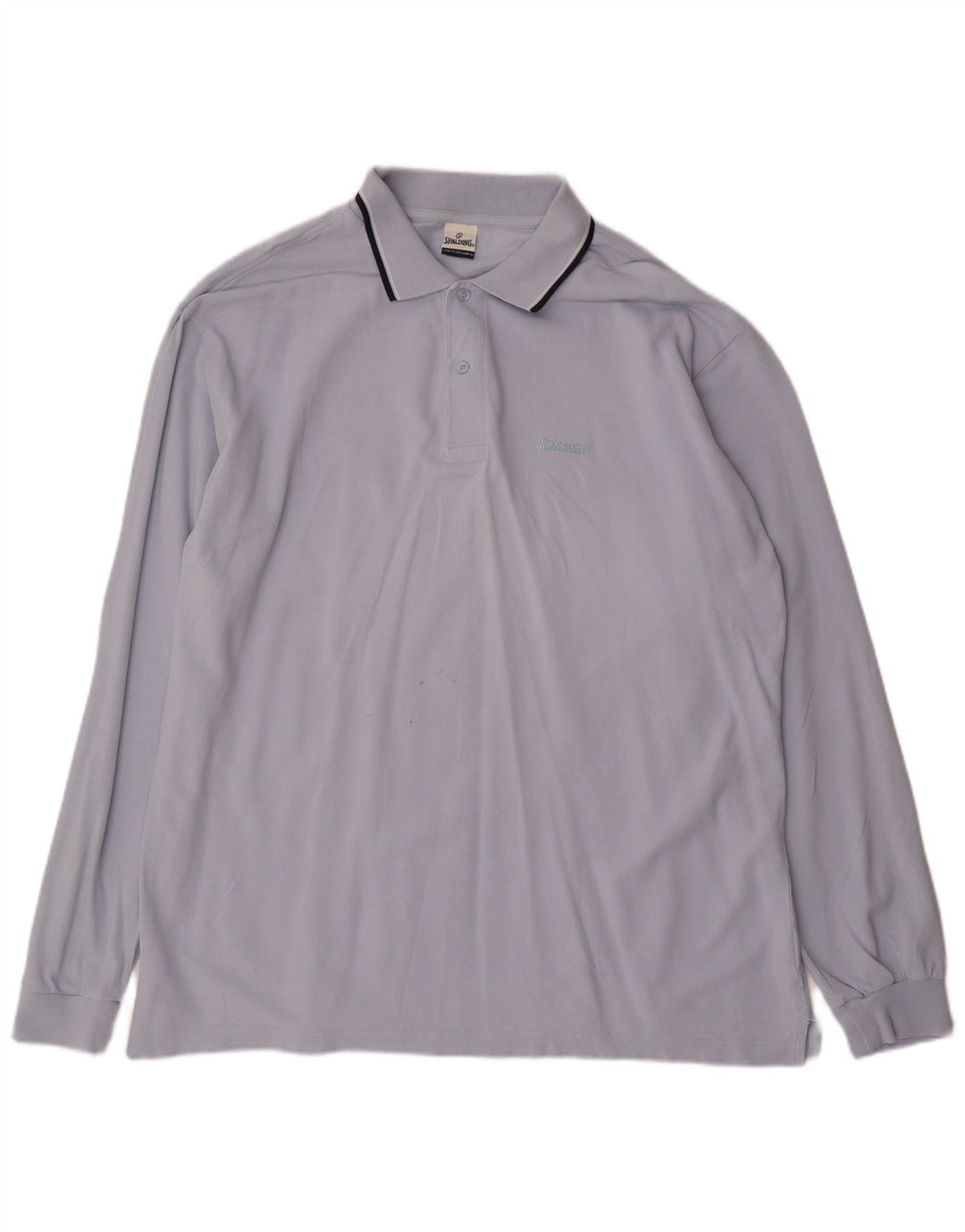 Polo Spalding da uomo a maniche lunghe XL in cotone blu