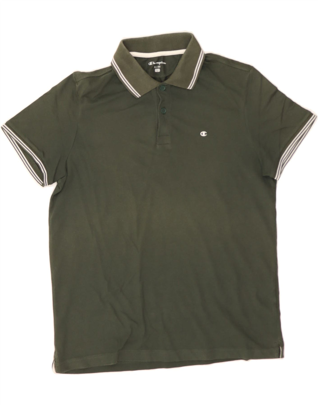 CHAMPION Mens Easy Fit Polo Shirt Large Green Vintage Champion and Second-Hand Champion from Messina Hembry 