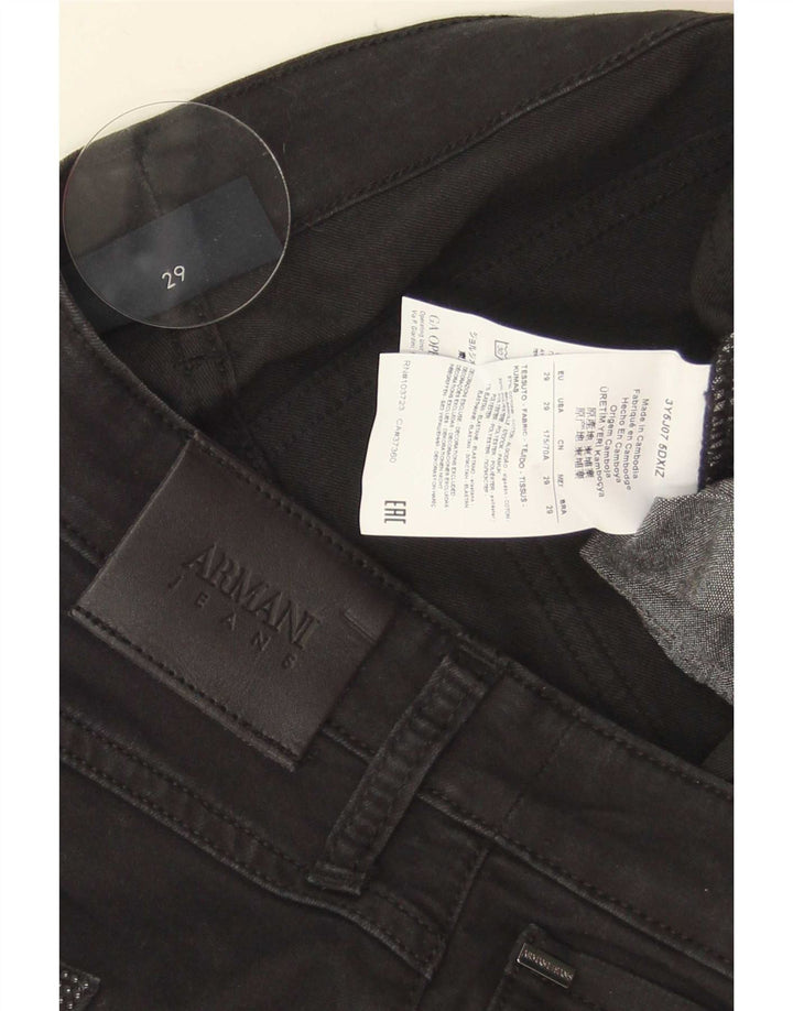 Jeans svasati da donna Armani W29 L35 cotone nero