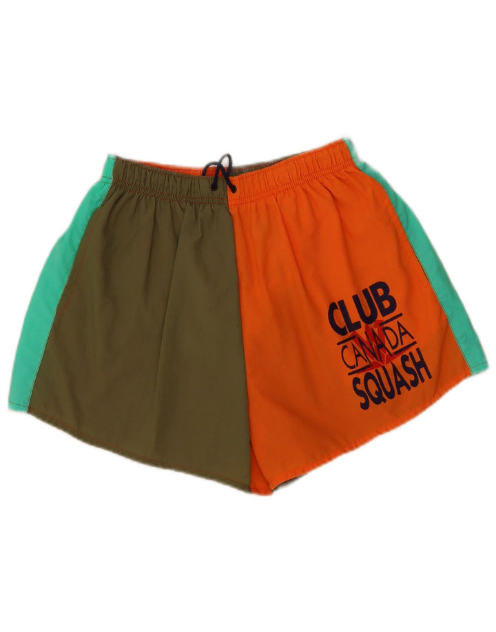 Pantaloncini sportivi grafici vintage da uomo piccoli color block multicolore