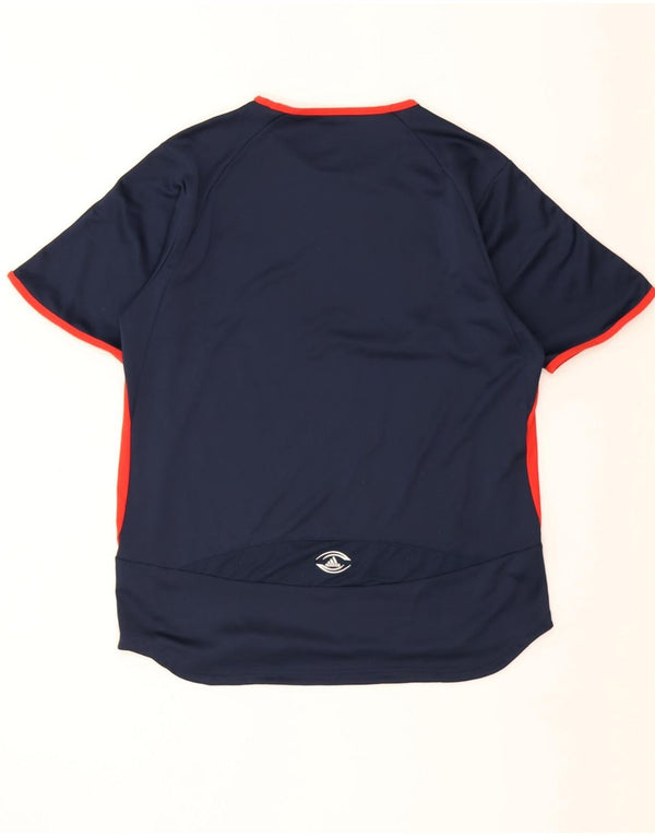 Maglietta da rugby Adidas Munster da uomo UK 44/46 Large Blu Navy Colourblock