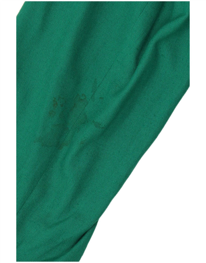 Giacca blazer vintage da donna a 1 bottone UK 16 grande verde