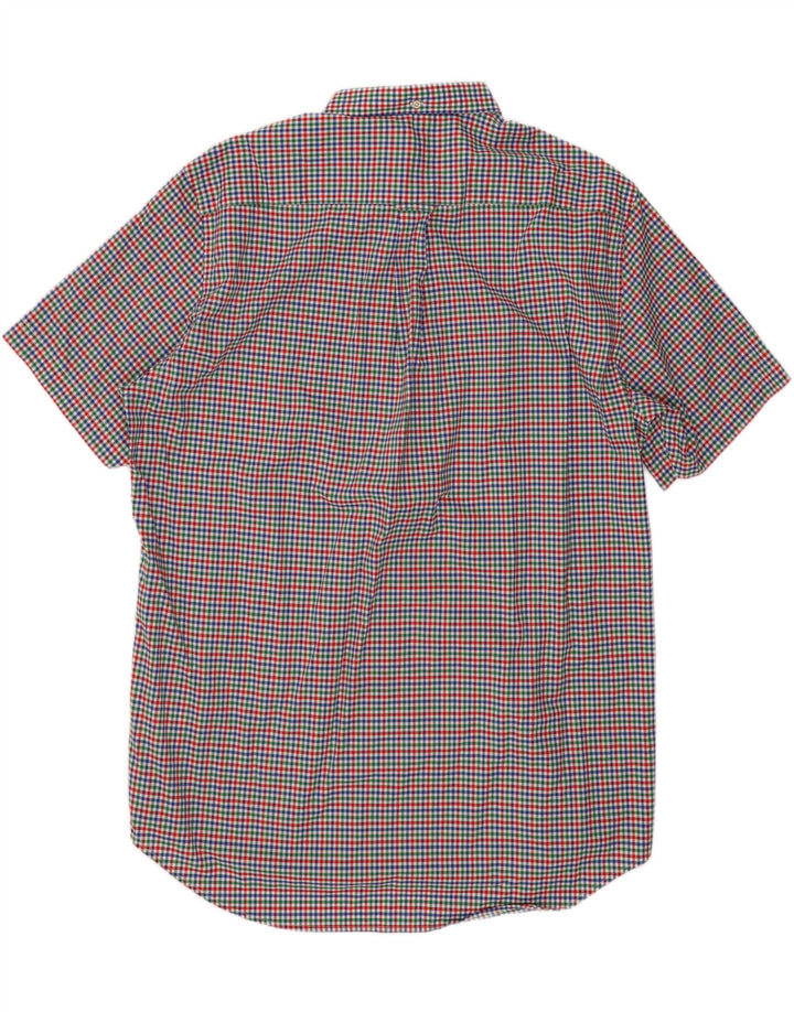 Gant Camicia a maniche corte da uomo taglia 17 1/2 XL a quadretti multicolore