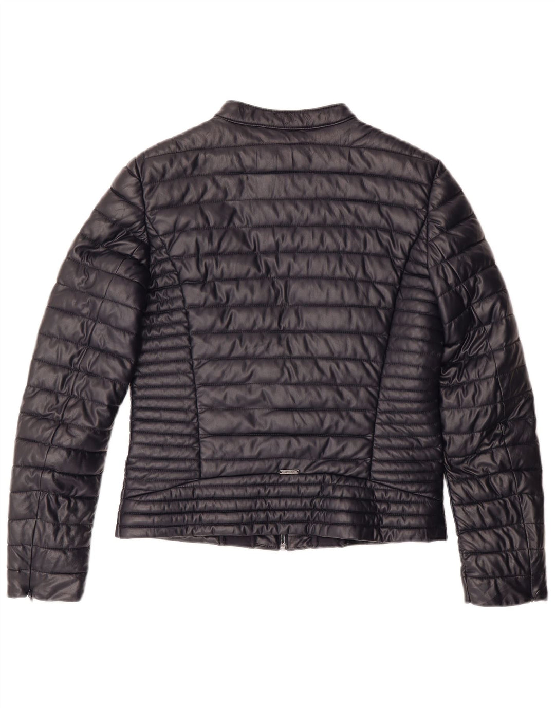 Giacca imbottita da donna GUESS UK 14 Medium Blu Navy Poliuretano