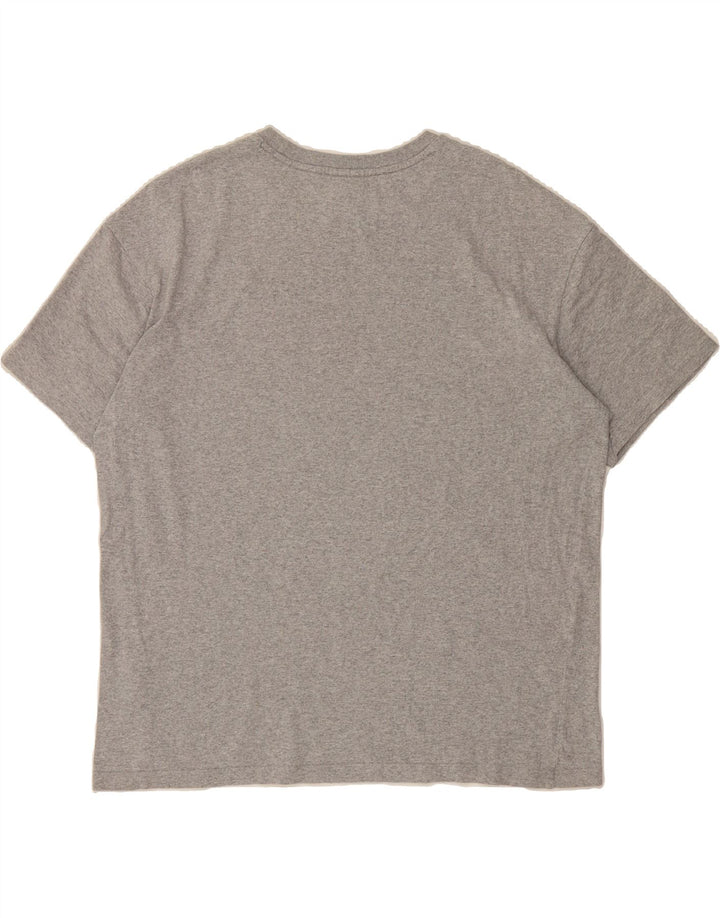 TOMMY HILFIGER Mens Graphic T-Shirt Top Large Grey Cotton Vintage Tommy Hilfiger and Second-Hand Tommy Hilfiger from Messina Hembry 