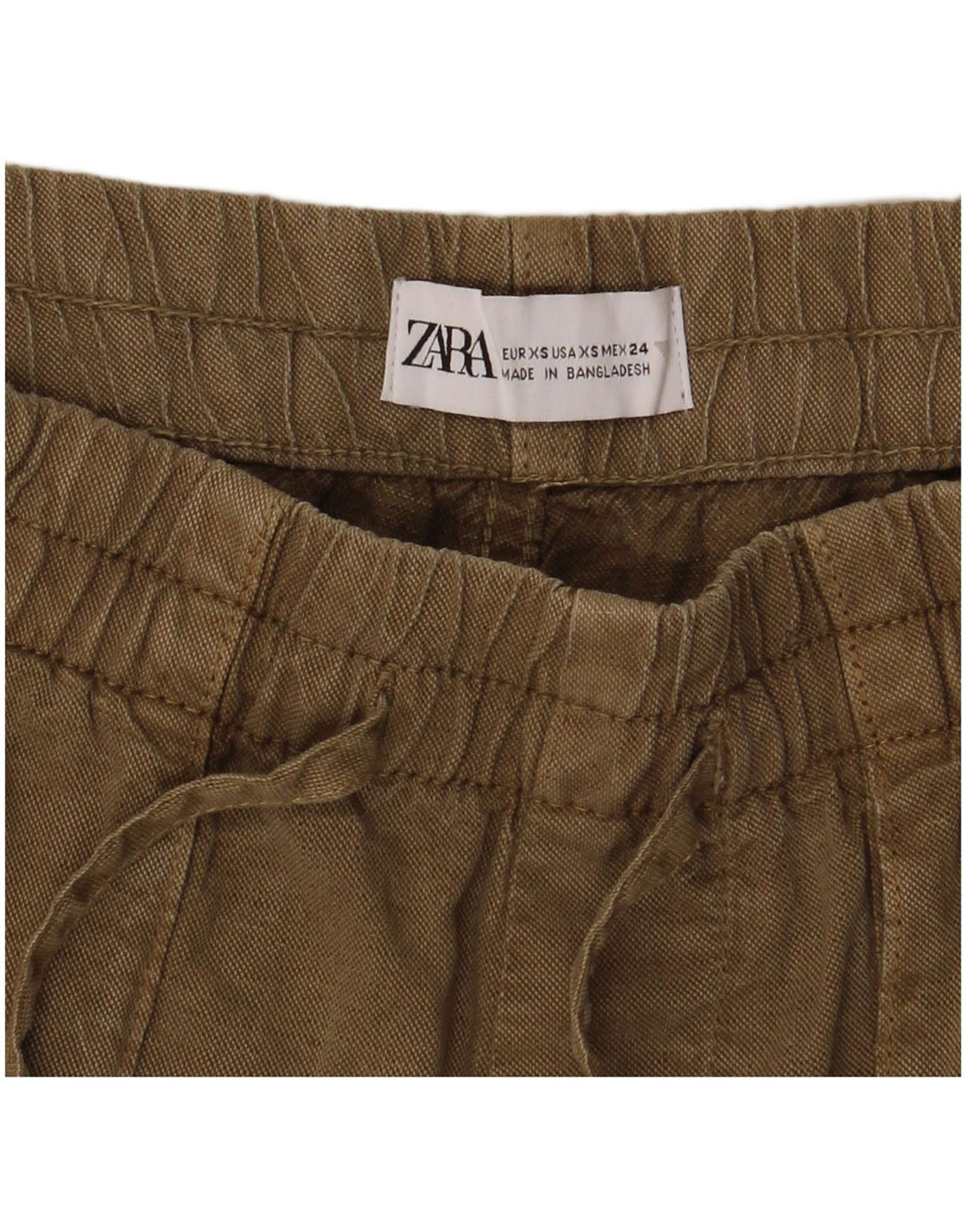 Pantaloncini casual da donna Zara XS W24 Cachi