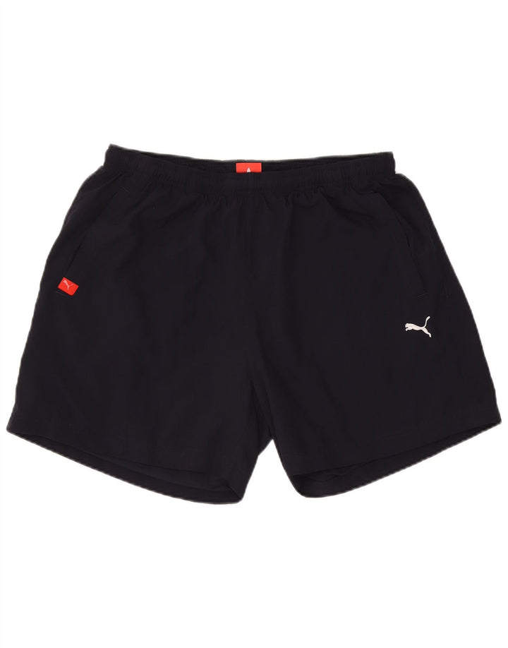 Pantaloncini sportivi da uomo Puma XL blu navy in poliestere