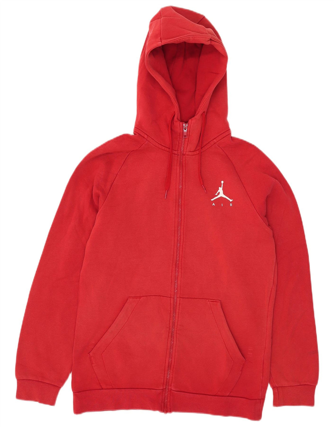 Felpa con cappuccio e zip Jordan da uomo piccola in cotone rosso