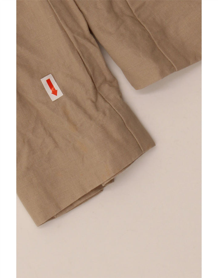 Giacca blazer da donna a 1 bottone Armani UK 10 piccola in cotone beige