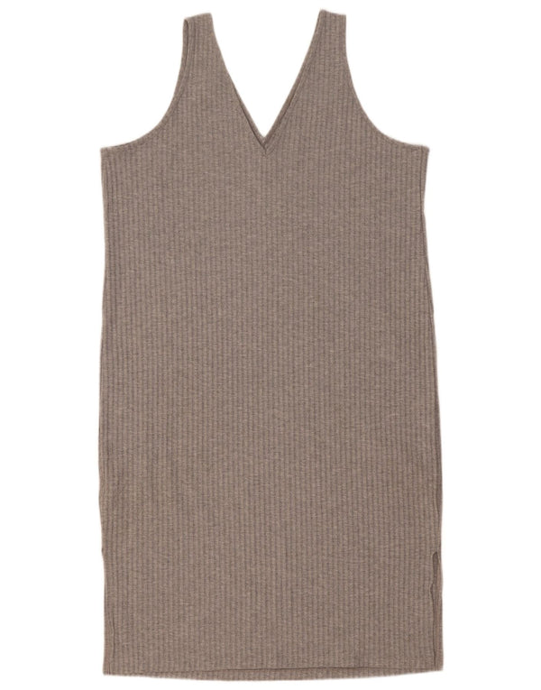 Abito a trapezio senza maniche da donna Marks & Spencer UK 16 Grande poliestere grigio