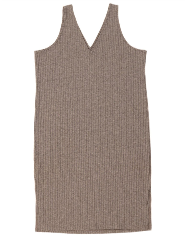 Abito a trapezio senza maniche da donna Marks & Spencer UK 16 Grande poliestere grigio