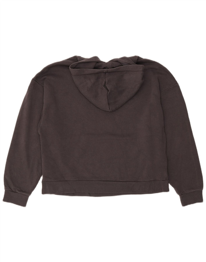 Felpa con cappuccio oversize da donna PUMA UK 16 Large in cotone grigio
