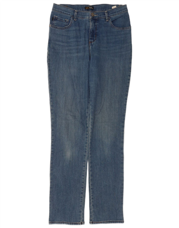 Jeans dritti Lee da donna vestibilità classica US 8 medio W28 L32 cotone blu