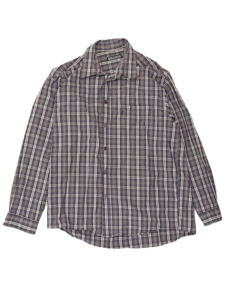 Camicia da uomo LERROS XL in cotone a quadri blu