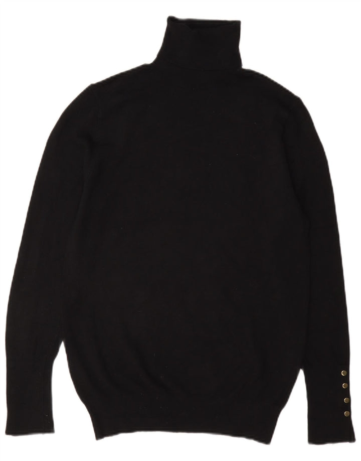Maglione maglione a collo alto da donna Zara UK 12 medio nero