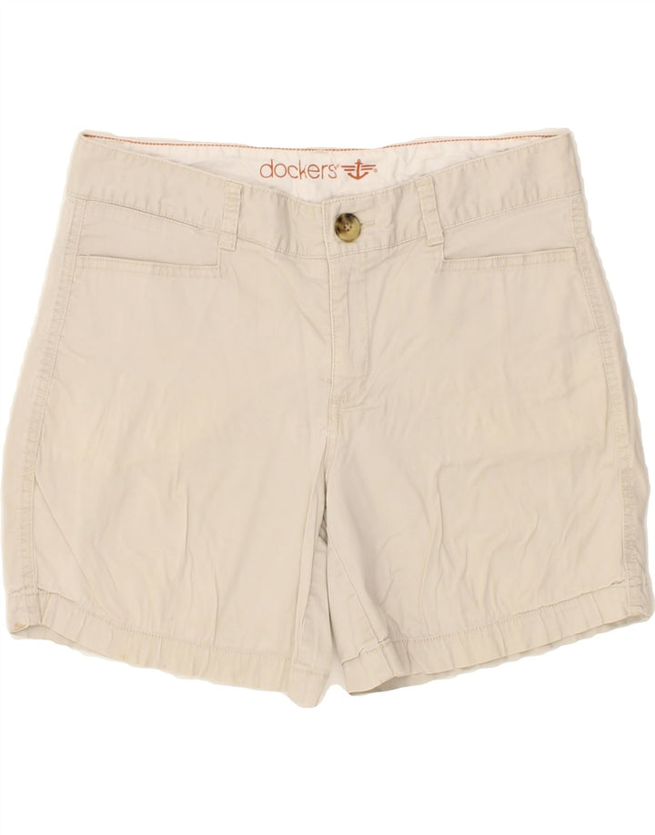 DOCKERS Womens Casual Shorts US 4 Small W30  Beige Cotton Vintage Dockers and Second-Hand Dockers from Messina Hembry 