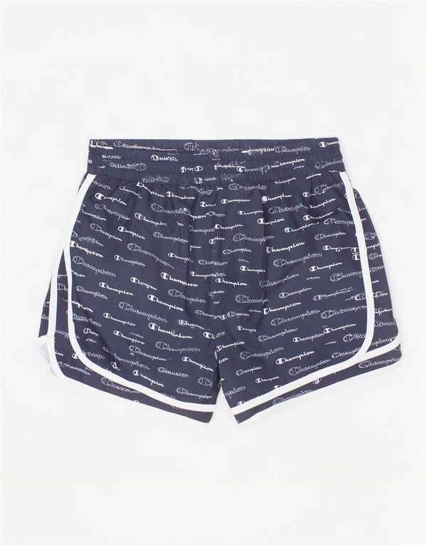 Pantaloncini sportivi grafici per ragazze Champion 13-14 anni XL poliestere nero