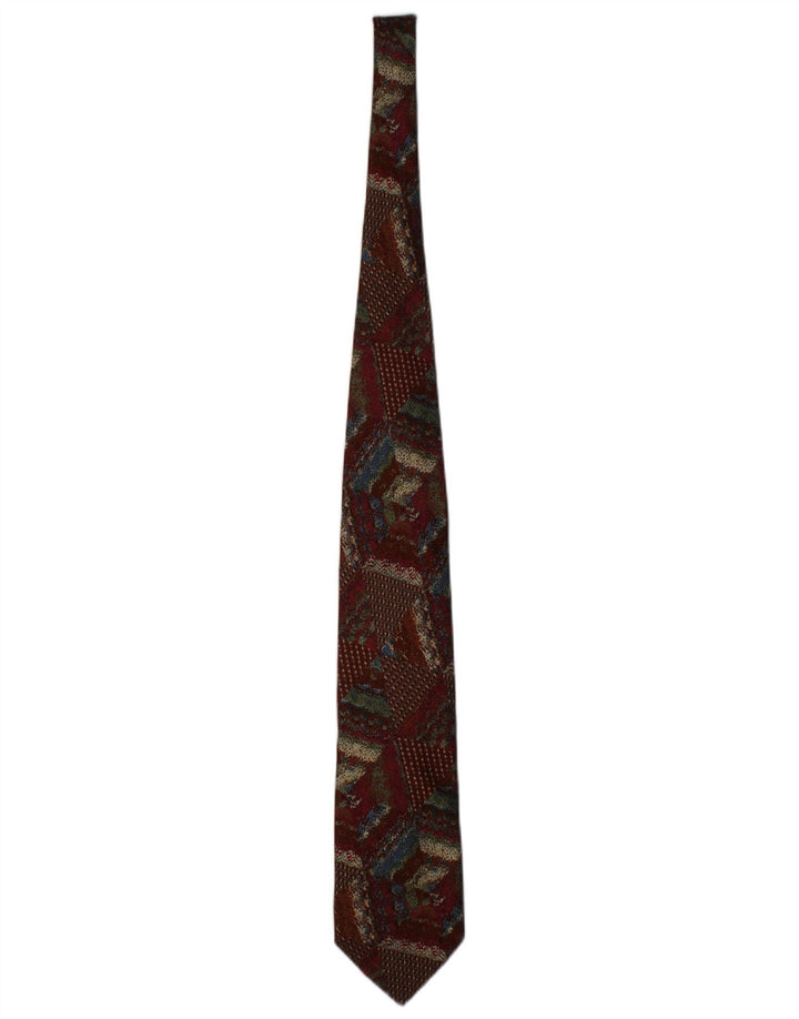 MISSONI Mens Graphic Tie One Size Brown Geometric Silk Designer