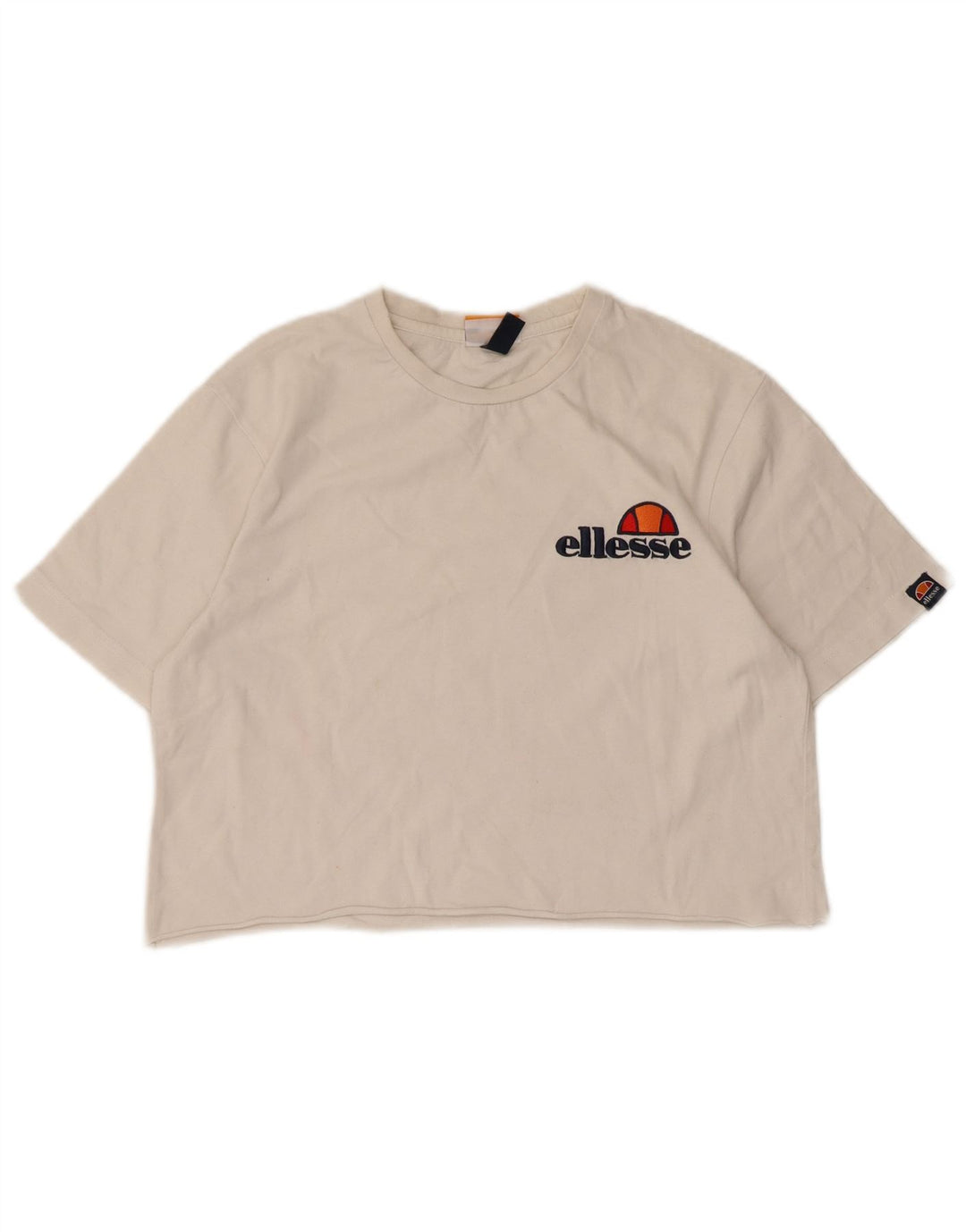 T-shirt grafica corta da donna Ellesse UK 10 piccola bianca