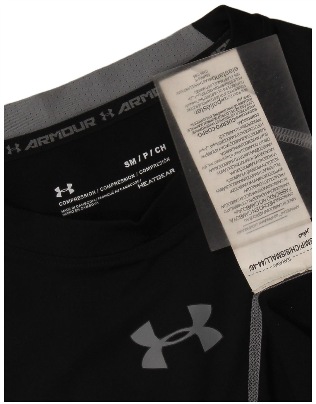 Maglietta grafica da donna Under Armour Top UK 8 Small Poliestere nero