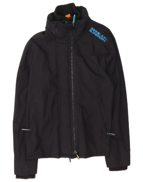 Giacca a vento da uomo Superdry The Windcheater UK 40 Large in nylon nero