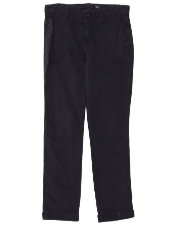 Pantaloni chino slim da donna Gap US 0 XS W28 L28 cotone blu navy