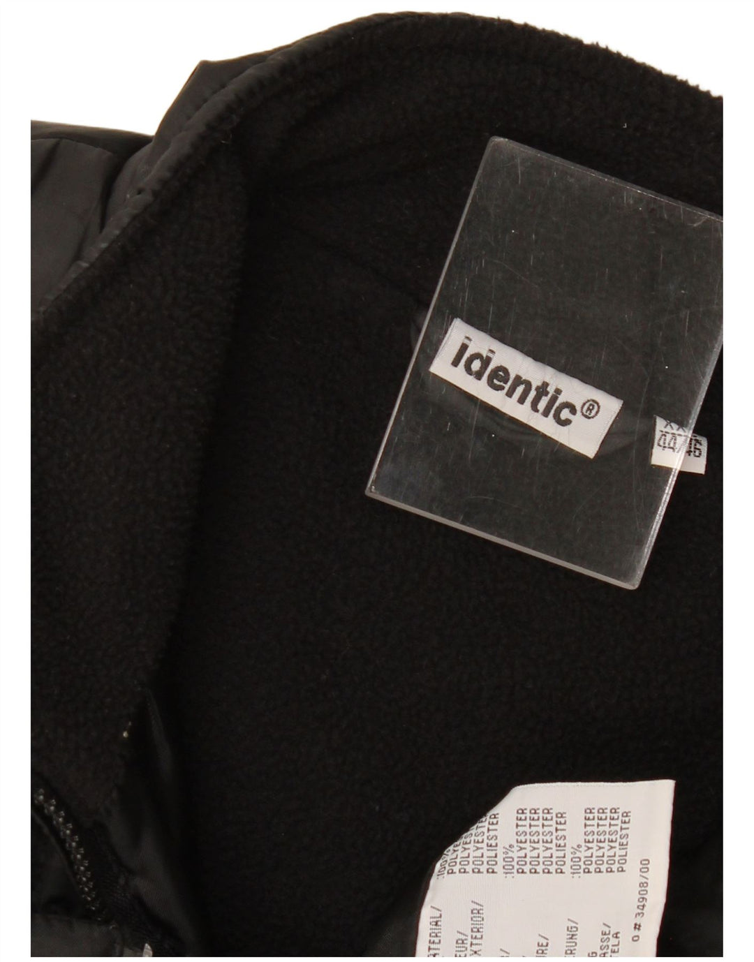 Gilet imbottito da uomo identico UK 44 2XL poliestere nero