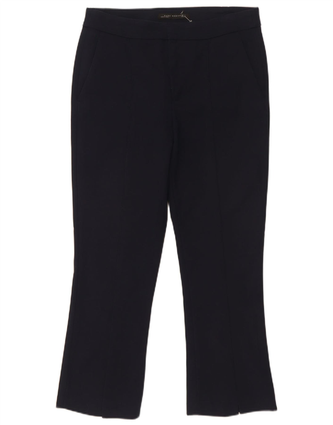 Pantaloni chino bootcut da donna Zara piccoli W29 L26 blu navy