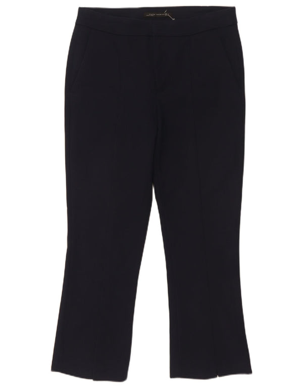 Pantaloni chino bootcut da donna Zara piccoli W29 L26 blu navy