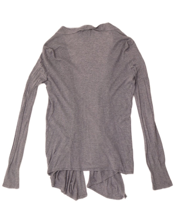 Maglione cardigan aperto da donna Zara UK 12 Grigio medio