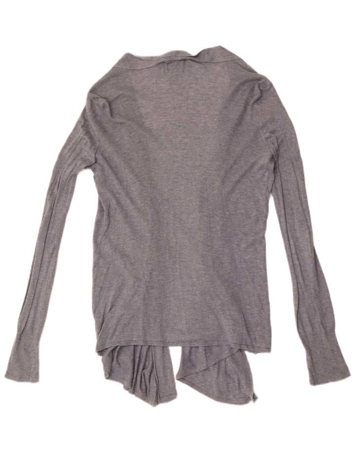 Maglione cardigan aperto da donna Zara UK 12 Grigio medio
