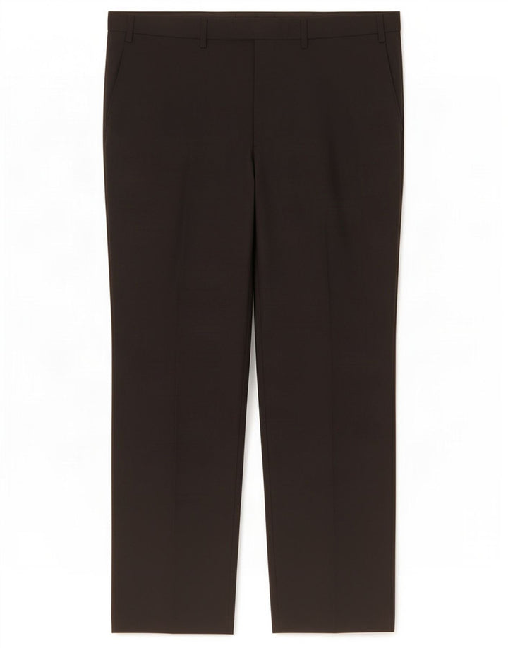 Pantaloni da abito regolari da uomo Marks & Spencer W40 L31 poliestere nero