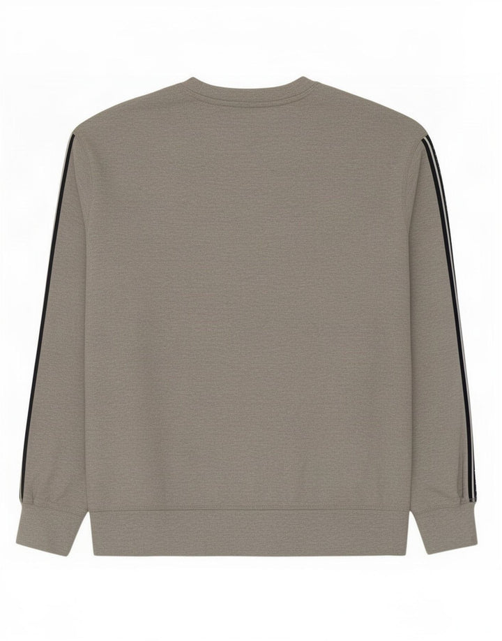 Felpa grafica da uomo Jack Wills Maglione grande cotone color block grigio