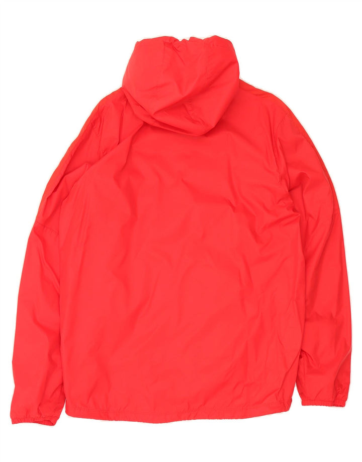 NIKE Mens Hooded Rain Jacket UK 38 Medium Red Polyester Vintage Nike and Second-Hand Nike from Messina Hembry 