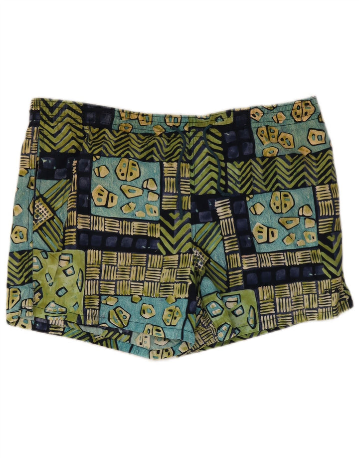 Pantaloncini da bagno da uomo Fila grandi in cotone geometrico multicolore