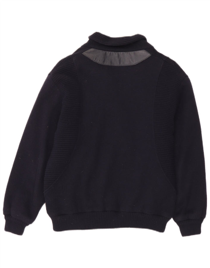 Giubbotto bomber in maglia da uomo Jockey EU 48 Small Blu Navy Poliacrilico