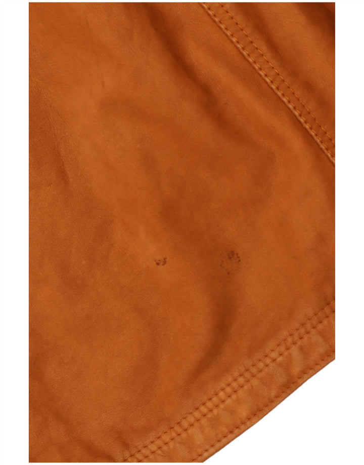 Giacca in pelle da donna VINTAGE UK 6 grande in pelle marrone